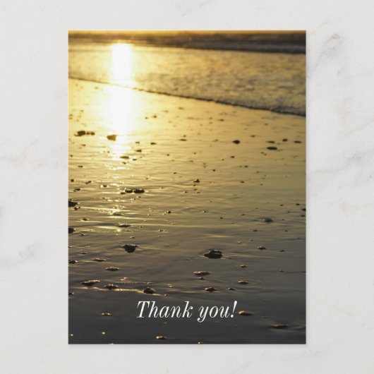Golden Glassy Sand Postkarte (Vorderseite)
