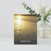 Golden Glassy Sand Postkarte (Stehend Vorderseite)