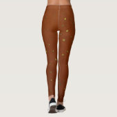Golden Glint: funkelnde braune Leggings"? Leggings (Rückseite)
