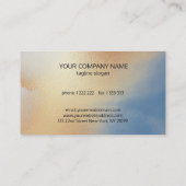 Golden Glittering Textur Visitenkarte (Rückseite)