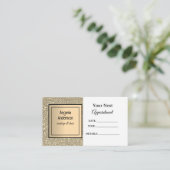 Golden Glittery Foil Glamour Beauty Salon Terminkarte (Stehend Vorderseite)