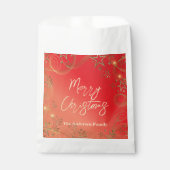 Golden Glittery Stars Glitzern über Weihnachten Geschenktütchen (Vorderseite)