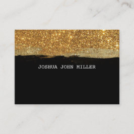 Golden Glitzer Black Grungy Confetti Vip Visitenkarte