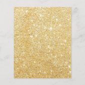 Golden Glitzer Diamond Flyer (Hinten)