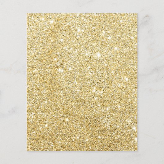 Golden Glitzer Diamond Flyer (Hinten)