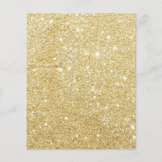 Golden Glitzer Diamond Flyer (Vorne)