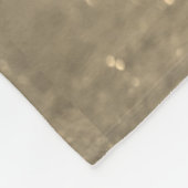 Golden Glitzer glücklich 15. Geburtstag Foto Jahr Fleecedecke (Ecke)