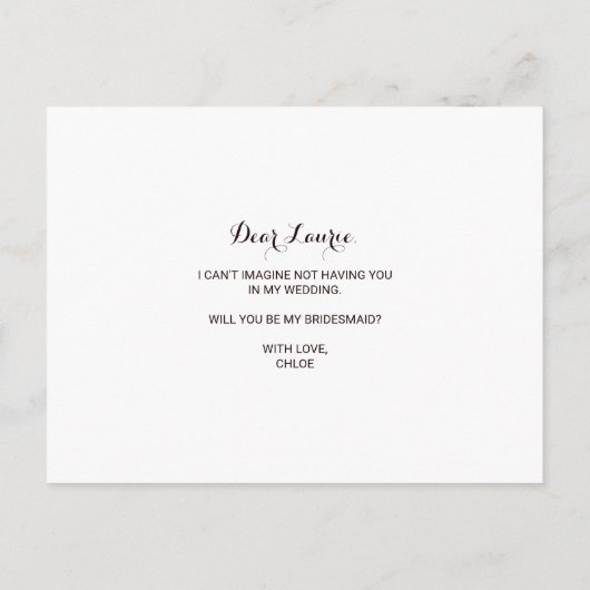 Golden Glitzer Green Burgundy Blumenbräuner Einladungspostkarte (Rückseite)