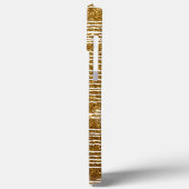 Golden Glitzer Individuelle Name Case-Mate iPhone  Hülle (Rückseite / Links)