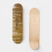Golden Glitzer Individuelle Name Skateboard (Vorderseite)