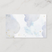 Golden Glitzer Moon Diaper Raffle Begleitkarte (Rückseite)