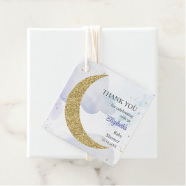 Golden Glitzer Moon Vielen Dank für Ihr Interesse  Geschenkanhänger