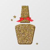 Golden Glitzer NAIL Salon Aufkleber (Blatt)