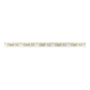 Golden Glitzer Sequin Danke Ribbon Satinband