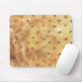 Golden Glitzer Stars Mousepad (Mit Mouse)