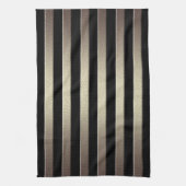 Golden Glitzer Streifen gestreift Geschirrtuch (Vertikal)