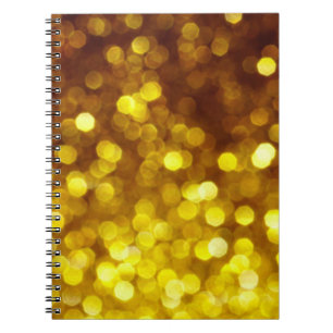 Golden Glitzer Textur Weihnachten abstrakte Hinter Notizblock