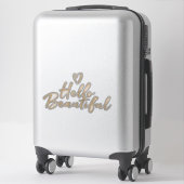 Golden Glitzy Glitzer Glam Hallo Wunderschönes Her Aufkleber (Koffer)