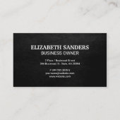 Golden Globe | Weltkarte | Führungskraft Busine Visitenkarte (Rückseite)