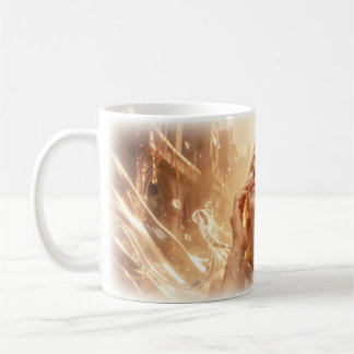 Golden Glow Bliss Flüssiges Licht Frau Tasse