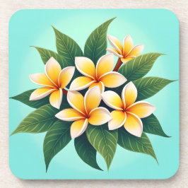 Golden Glow Frangipanis Getränkeuntersetzer