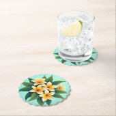 Golden Glow Frangipanis Untersetzer (Vor Ort)