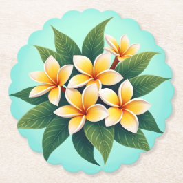 Golden Glow Frangipanis Untersetzer