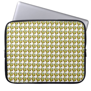 Golden Glow - Gelbes Gemstone Blume Design Laptopschutzhülle