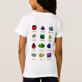 Golden Glow - Gelbes Gemstone Blume Design T-Shirt (Rückseite)