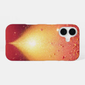 Golden Glow & Heart Romantic Phone Case iPhone 16 Hülle (Rückseite (Horizontal))