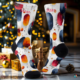 Golden Glow Holiday Socken mit warmer, glänzender