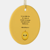 Golden Glow Kiwi Keramik Ornament (Rechts)