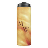 Golden Glow Monogramm  Thermosbecher (Vorderseite)