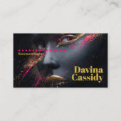 Golden Glow Neon Visitenkarte (Vorderseite)