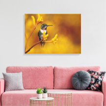 Golden Glow Stretch Canvas Print