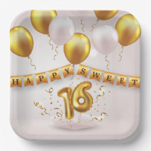 Golden Glow Sweet 16 Party