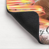 Golden Glow Tree Star Glitzer Foto Mousepad (Ecke)