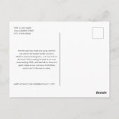 Golden Glow Tree Star Glitzer Foto Weihnachten Postkarte (Rückseite)