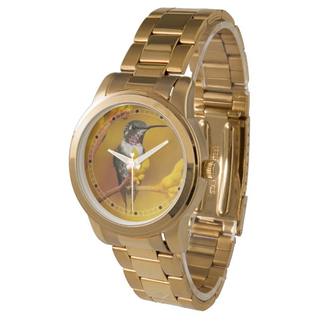 Golden Glow Watch Armbanduhr (Schrägansicht)
