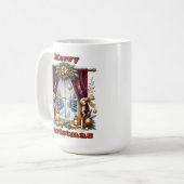 Golden Glow Winter Szene Kaffeetasse (Vorderseite Links)