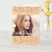 Golden Glow Wirbel 21. Geburtstag Party Foto Karte (Gelbe Blume)