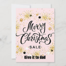 Golden glücklicher Stern, schwarzes künstlerisches Einladung