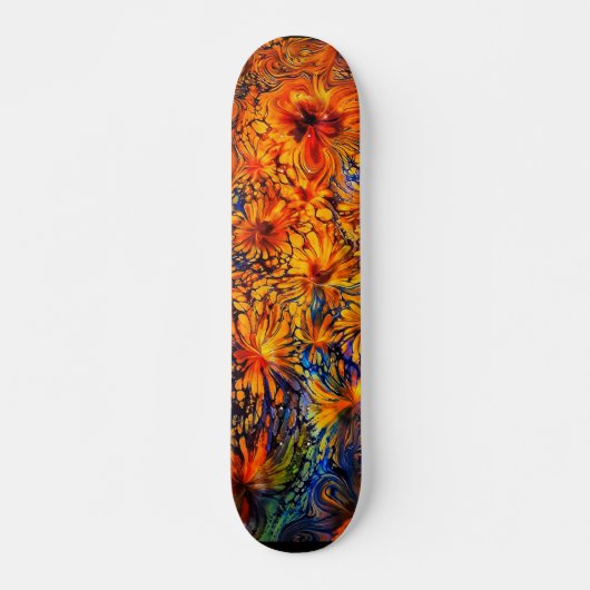 Golden Goddess Abstrakte Art Skateboard (Vorne)