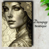 Golden Goddess Art Decoupage Seidenpapier