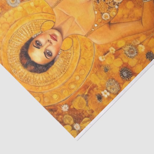 Golden Goddess Art Nouveau Splendor Seidenpapier (Ausschnitt)