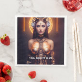 Golden Goddess Cyborg Serviette (Beispiel)