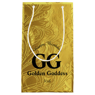 Golden Goddess feiert Happy 50. Geburtstagsparty Kleine Geschenktüte