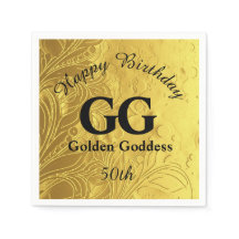 Golden Goddess feiert Happy 50. Geburtstagsparty