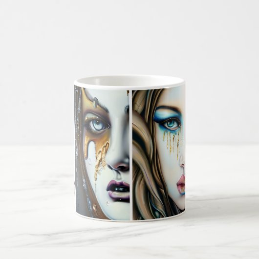 Golden Goddesses Kunst Kaffeetasse (Mittel)