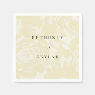 Golden Gold Bloms Serviette